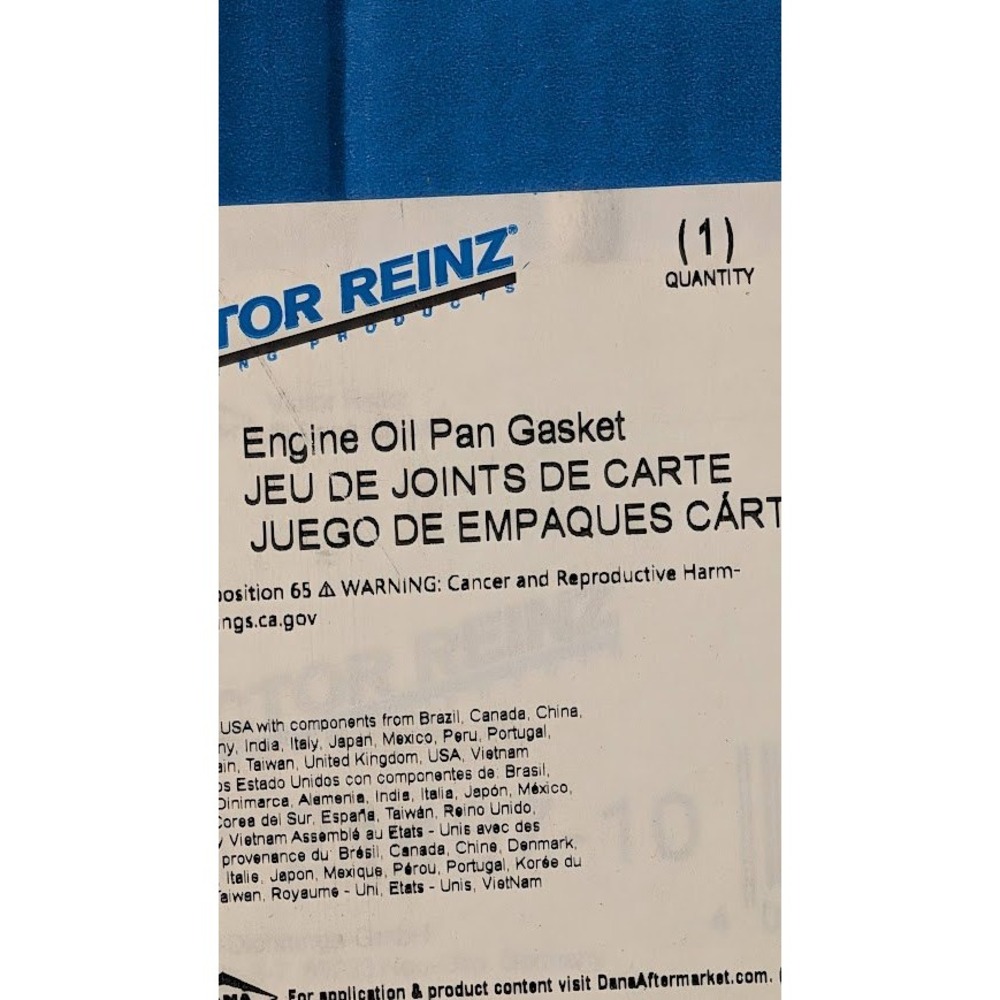 Victor Reinz Engine Oil Pan Gasket 71-21487-10 New Grey Sealing Product Dana - Picture 4 of 5